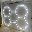 Hexagon LED Light for Garage Ceiling Auto Car Body Repair Workshop Barbershop Hair Salon Gym - Customized Lighting Lamp