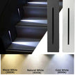 Led Recessed Step Lights Aluminum Embedded Wall Light Interior Nightlight for Stairway Hallway Lighting Living Room Decoration