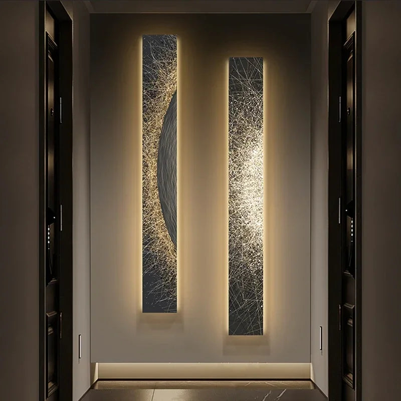 2024 New Modern Frameless Painting Lamp Atmosphere Interior Decoration Art Wall Hanging Lamp Suitable for Living Room Lighting