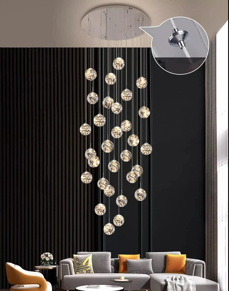 New models Nordic Home Decoration Stair Chandelier Living room and Dining room Pendant Lights Ceiling light indoor Lighting