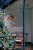 Japanese Wabi-Sabi Rattan Pendant Light - Hand-Woven E27 Boho Lamp for Restaurant Coffee Shop Dining Room Kitchen Island
