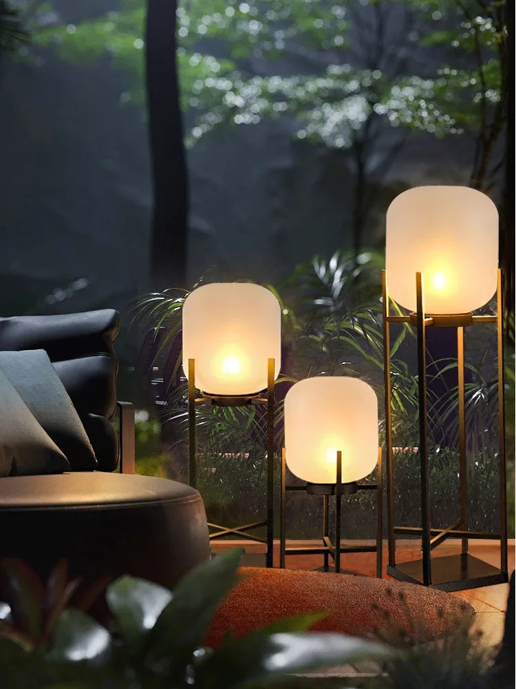 Solar Garden Villa Waterproof Lawn Garden Decorative LampOutdoor Floor Lamp