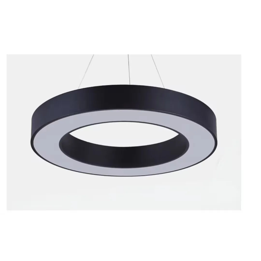 Modern minimalist geometric pendant lights, for dining room, gymnasium, LED hollow pendant lights, supermarket circular lights