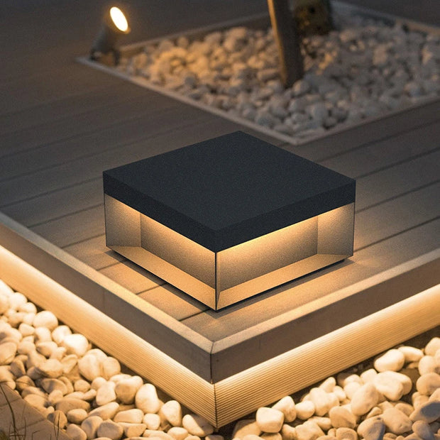 Modern Stainless Steel Door Post Lamp Villa Door Pillar Lamp Outdoor Waterproof Garden Lawn Lamp Landscape Lighting