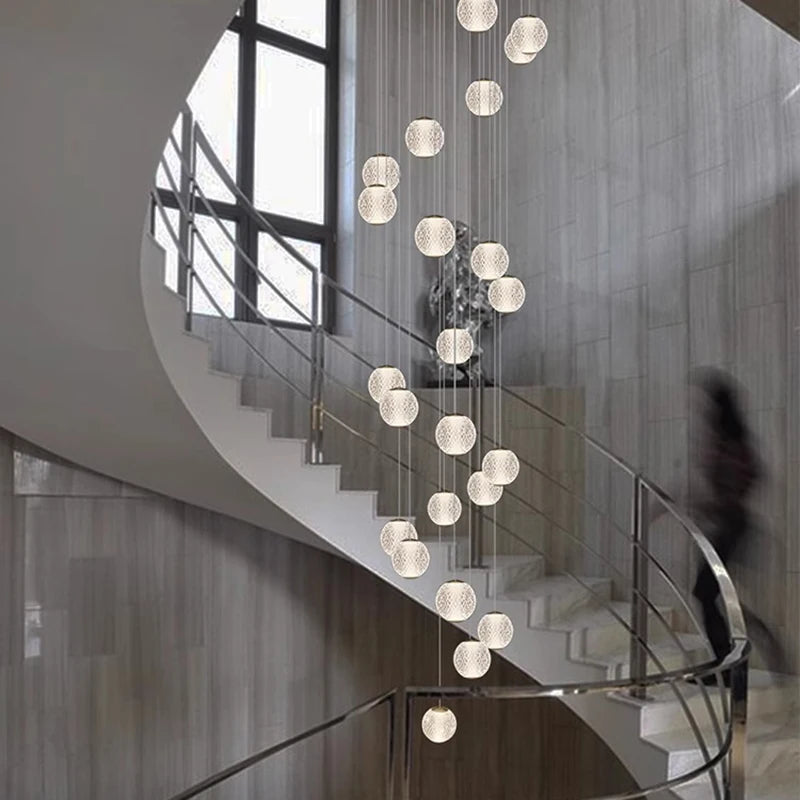Modern Stair chandelier Pendant lights indoor lighting Ceiling lamp hanging light led Chandeliers for living room indoor lightin