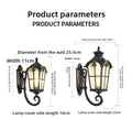 Outdoor Waterproof Wall Lamp For Garden Villa Gate Outdoor European-Style Courtyard Balcony Exterior Wall Lamp Retro Wall Lamp