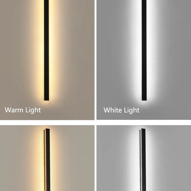 Outdoor waterproof wall lamp LED strip background wall lamp stair garden lamp living room bedroom bedside ip65 wall lights