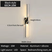 Modern LED Wall Light Minimalist Vertical Light Fixture Sleek Black Sconce For Living Room Bedroom Hallway Indoor Lighting Decor