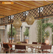Outdoor Solar Rattan Lanterns, Waterproof Hanging Boho Solar Lights for Garden, Patio, Yard, Porch Decorative Lighting