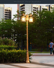Led Villa Garden Outdoor Waterproof Household Retro Double Head Community Outdoor Courtyard Street Lamp ≈230CM