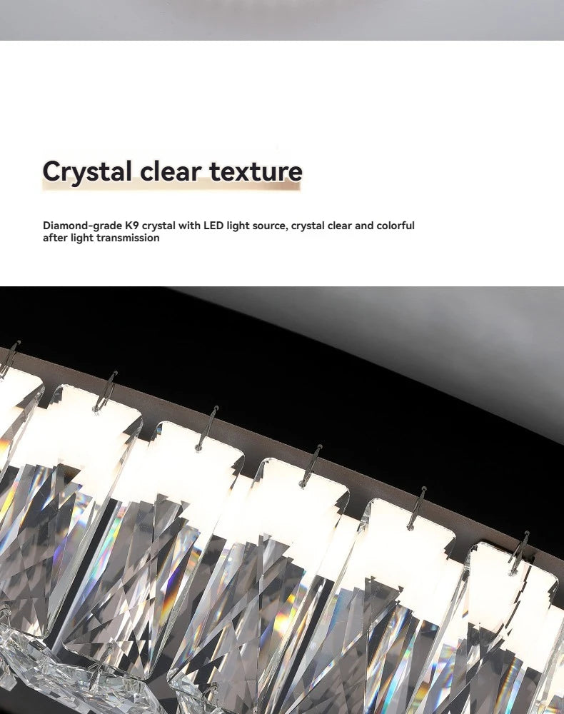 Light Luxury Modern Led Crystal Ceiling Ceiling Light Home Decoration Living Room Bedroom Dining Room Hotel Kitchen Lighting