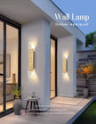 Outdoor Waterproof Wall Lamps Strip Natural stone Wall Lights 18W LED  Porch Wall Sconces  Bedroom Exterior Lighting Fixtures