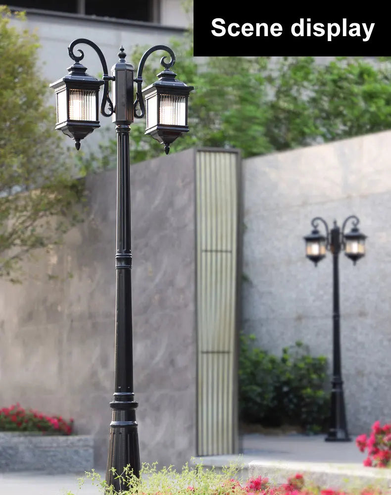 Double Ended Courtyard Outdoor Waterproof Lawn Landscape Community Villa Garden Light