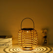 Solar Garden Light Ornaments 600mAh Imitation Rattan Lawn Projection Light Decor