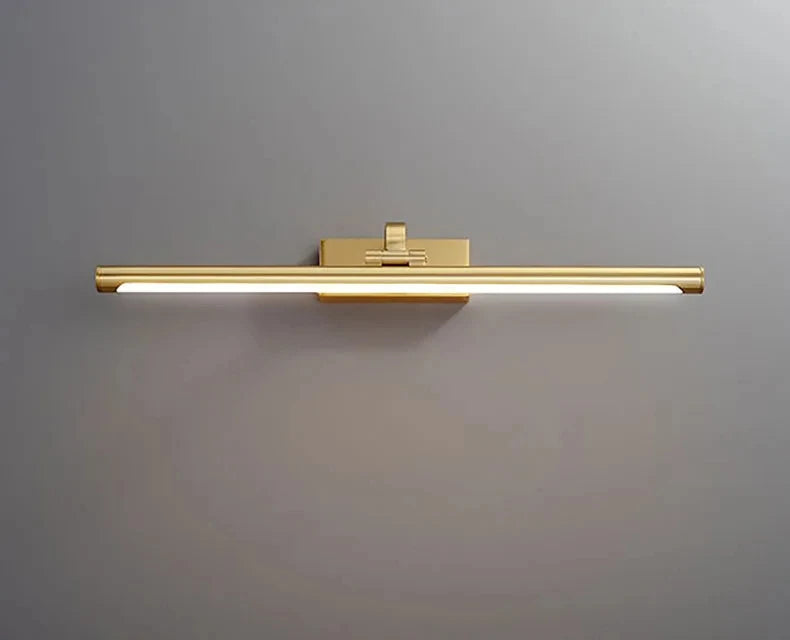 Modern Gold Copper Wall Light Rotatable Mirror Bathroom Bedroom Sconce Brass Simple Lamp GN421TN