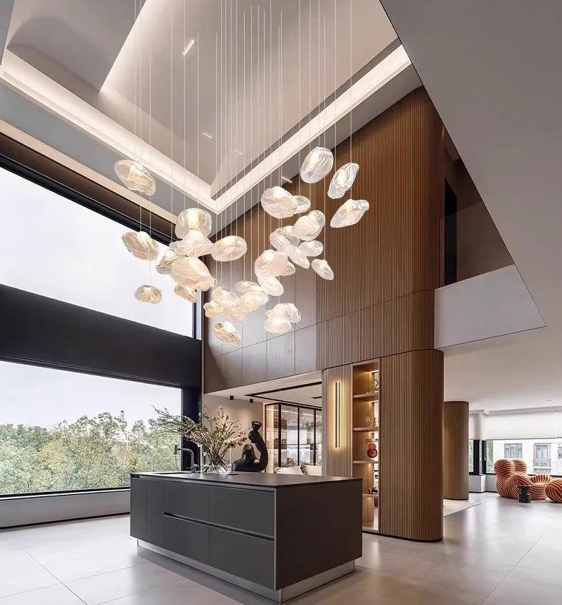 Nordic home decoration, stair chandelier, living room and dining room Pendant lights, ceiling light, indoor lighting
