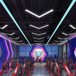Arrow chandelier LED modeling light Office gym Internet cafe store Shopping mall corridor aisle V-shaped industrial wind light