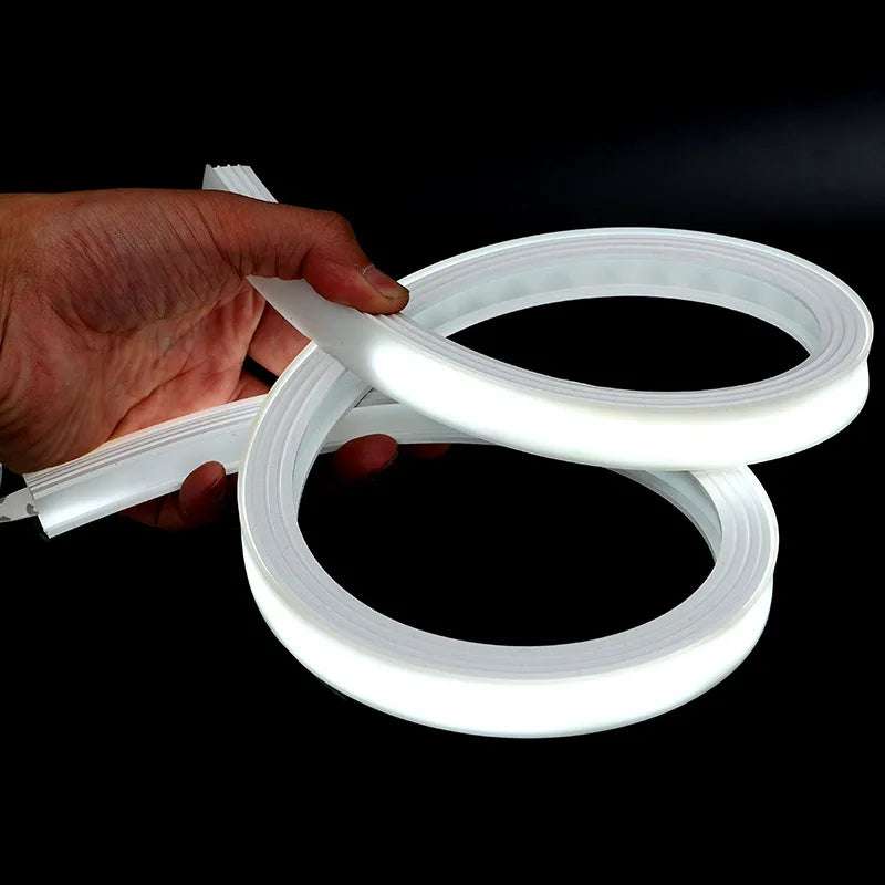 1-10M LED Neon Rope Tube Recessed Silicone Diffuser Channel For WS2811 RGB Indoor Decor Outdoor Waterproof Flexible Strip Light