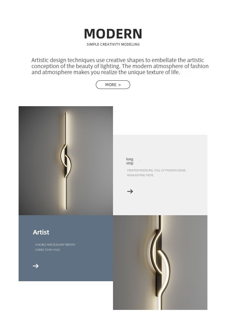 Led Bedside Wall Sconce Lamp For Living Room Bedroom Stair Modern Art Interior Wall Lights Light Fixture Night Lamps Home Decor