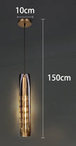 Nordic Minimal LED Pendant Lights Tubes Shaped Chandeliers Home Decor Dinning Living Rooms Villa Island Counter Lighting Fixture