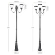 Modern Outdoor Street Lights for Villa Yard Garden Waterproof Aluminum Lamps High Pole Pillar Lamp Landscape Decor Lighting IP65