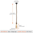 Retro Rustic Hanging Light for Bar Restaurant Decoration Hemp Rope Pendant Light E27 Bulb Glass Lampshade