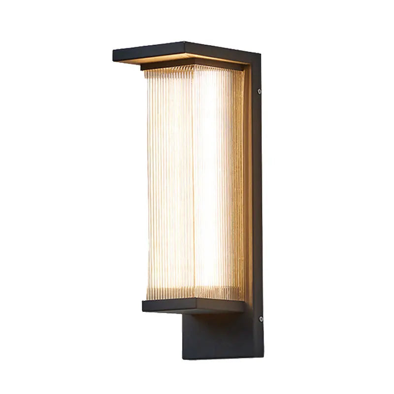 Outdoor Waterproof Wall Lamp for Courtyard Villa Entrance Garden Yard Lighting Modern Simple Style Metal+PC Light Source
