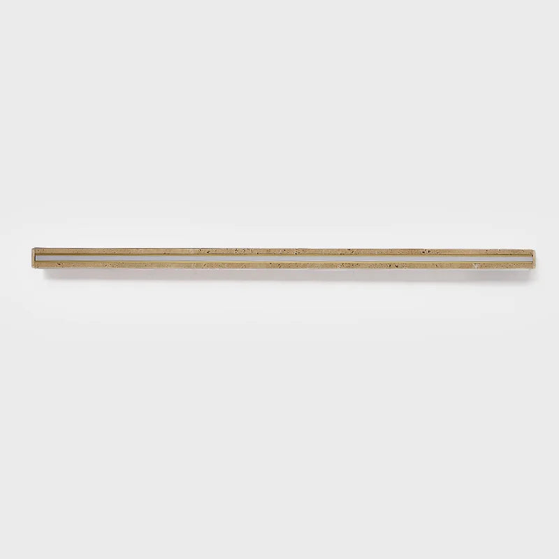 Long Strip Natural Stone Wall Lamp modern Bedroom Living Room Decoration Corridor Wall Sconce Yellow Travertine Lighting Fixture