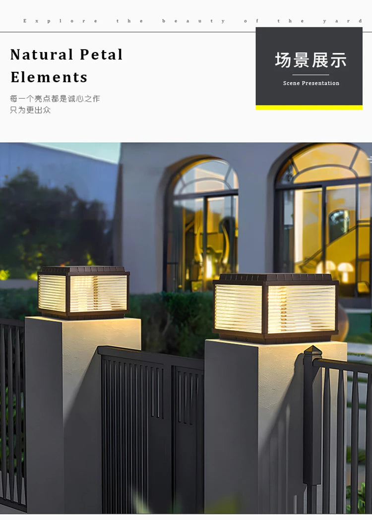 Lamp Display Lighting Decoration Garden Accessories Modern Designer Outdoor Light Yard Garten Lampe Outdoor Decoration