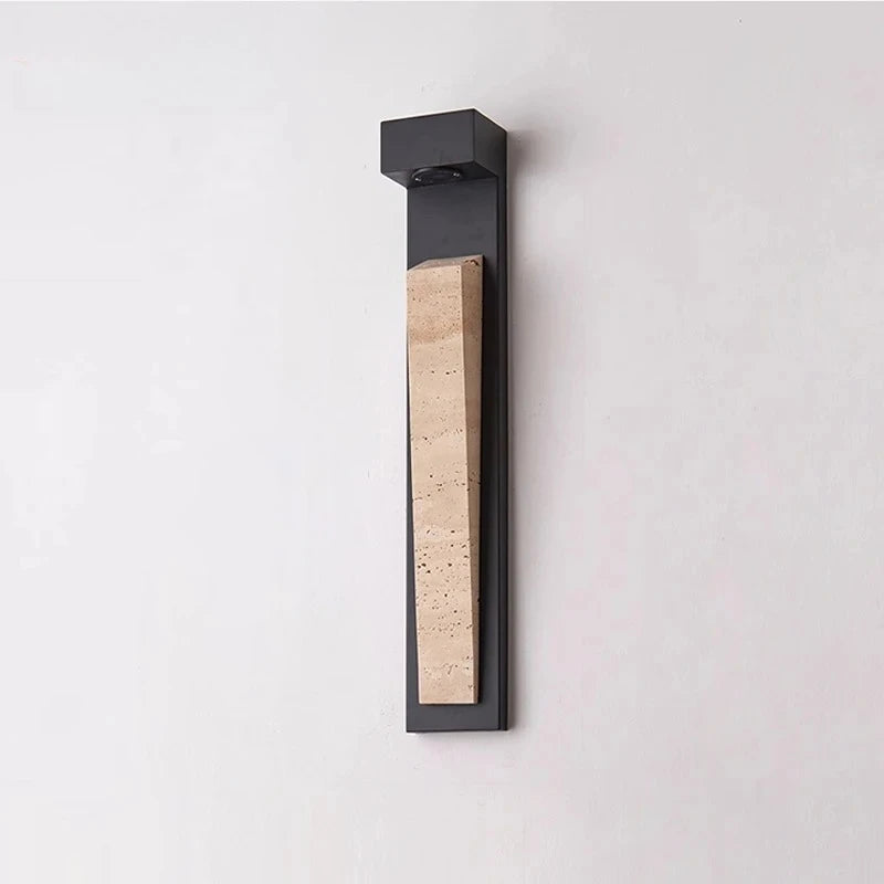 Waterproof Outdoor Wall Light Natural Stone Exterior IP65 Weather-Resistant Lighting for Garden Porch Balcony Villa & Patio Deco
