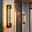 Modern Light Outdoor LED Wall Light Transparent Crystal with Bubble Style for Villa Porch Patio and Garden Lighting Lamps