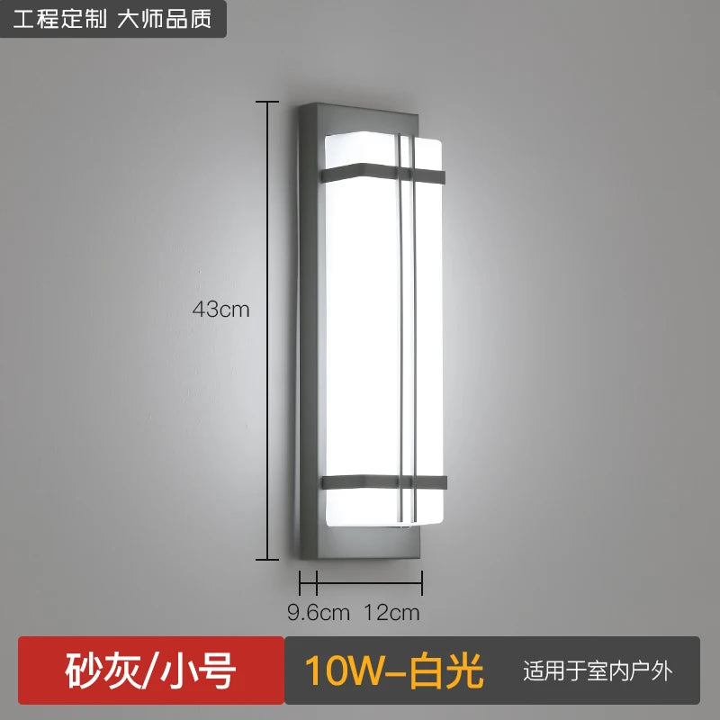 Outdoor wall lamp waterproof wall lamp Internet celebrity creative balcony aisle stairs bedroom living room new Chinese