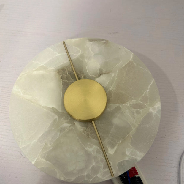 LUMA Modern Luxury Creative Marble Wall Light - Alabaster Marble Wall Sconce for Bedroom Bedside Living Room Aisle Indoor Decor