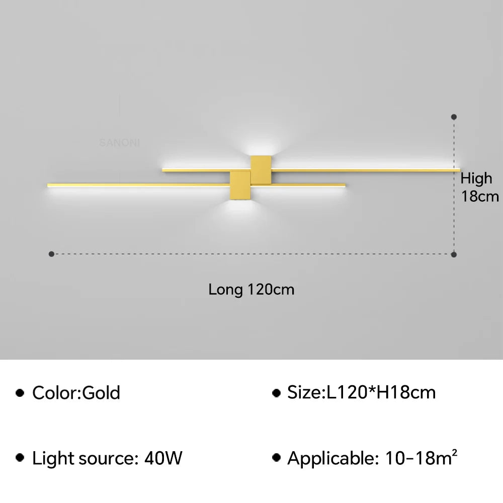DINDALLED Modern LED Wall Lamp Bedside Sconce for Bedroom Living Room Hallway Home Decor