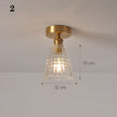 Modern Pendant Ceiling Lamp with Glass Shade for Kitchen Aisle Balcony Bedroom Home Art Deco Led Ceiling Lights Fixtures E27