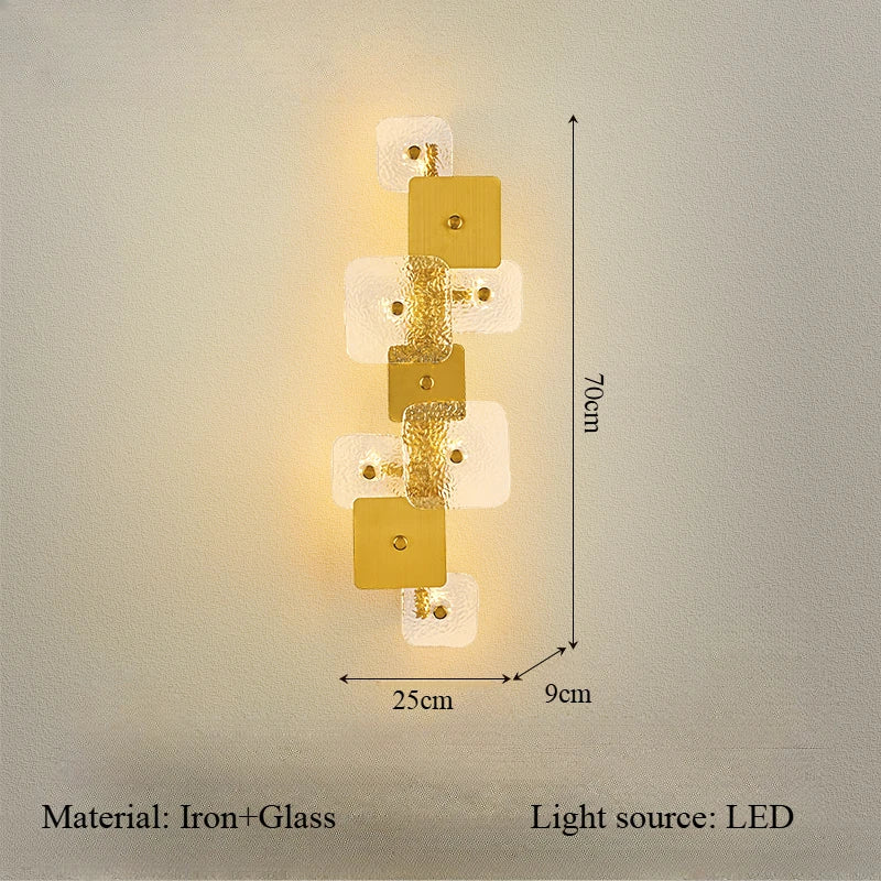 Light living room background wall large wall lamp designer staircase entrance personalized sofa bedroom bedside lamp