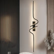 Modern Black Wall Sconce, 27W 6500K Led Iron Wall Light with Artistic Design, Perfect for Corridor, Staircase, Balcony