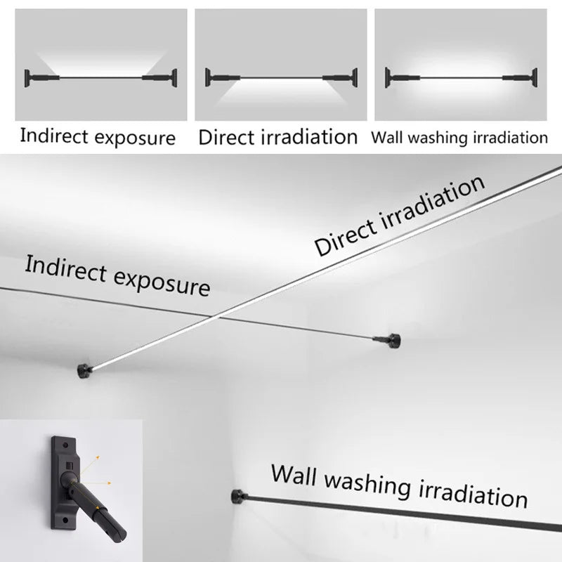 Minimalist LED Skyline Linear Light COB Modern Wall Lamp for Living Room Bedroom Art Exhibition Wall DIY Decor Strips Sconce