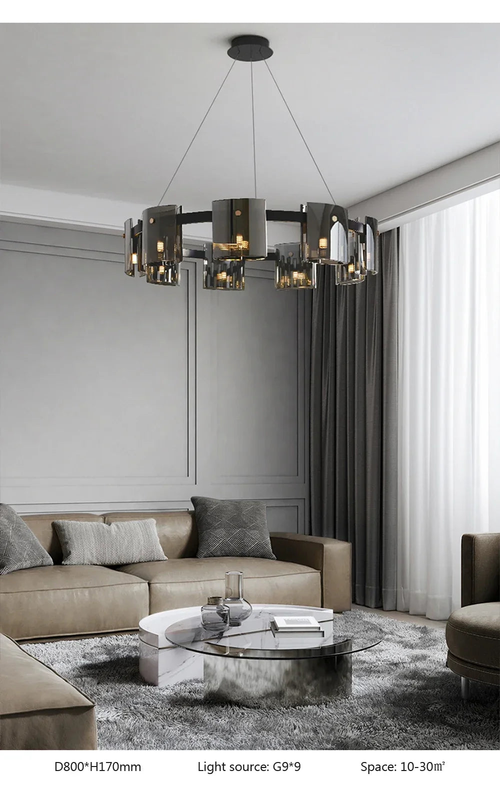 Modern Luxury Living Room Pendant Light Minimalist Bedroom Designer Home Lamp Creative Restaurant Bar Counter Main Light