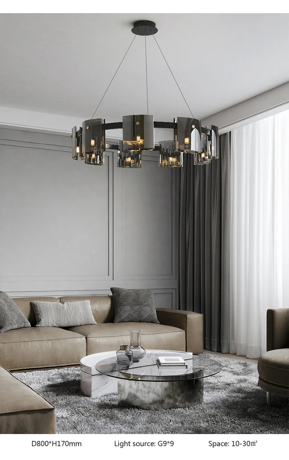 Modern Luxury Living Room Pendant Light Minimalist Bedroom Designer Home Lamp Creative Restaurant Bar Counter Main Light