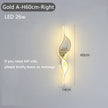 Modern Living Room Long Wall Lights with Anlter Design Gold Black TV Background Decorative Wall Lamp for Bedroom Remote Control