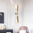 Moderm Luxury Single Double Head Wall Lamp Golden Lnclined Tube Wall Light Mirror Light Stair Living Room Bedroom Deco Luminaire