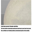 Resin Fiber Outdoor Lunar Lawn Lamp Round Waterproof Atmosphere Lamp Garden Ground Plug Landscape Lighting