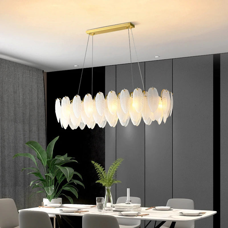 Modern dining room crystal chandelier kitchen LED ceiling chandelier living room crystal lamp home decor chandelier lighting