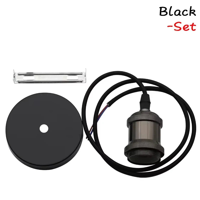 Retro Pendant Lights E27 110V 220V Socket Vintage Aluminum ceiling Light Bedside multicolour chandelier Light Industrial Lamp