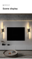 Modern LED Wall Light Minimalist Vertical Light Fixture Sleek Black Sconce For Living Room Bedroom Hallway Indoor Lighting Decor