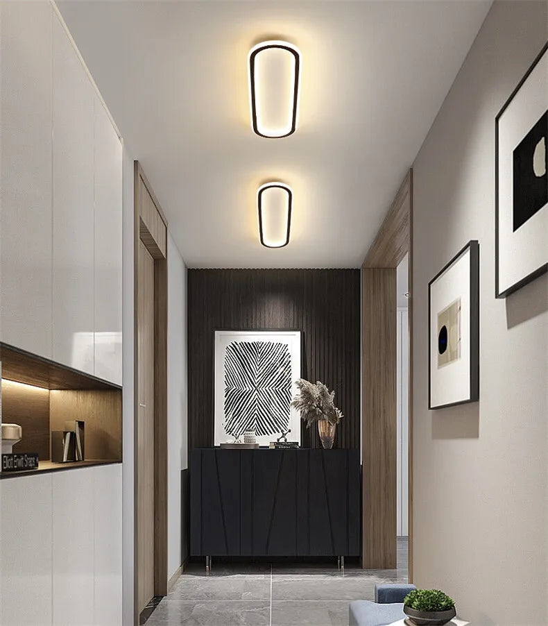 Modern LED Ceiling Lights Aisle Lamp Bedroom Living Room Kitchen Ceiling Mounted Light Cloakroom Corridor Balcony Foyer Decor