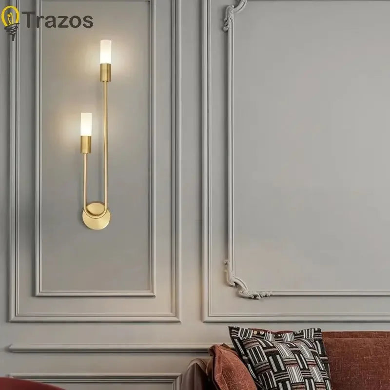 Nordic LED Wall Lights with G9 Light Bulb Hardwired AC85-265V Indoor LED Wall Lamps Bedroom Wall Sconce for Kitchen Corrdior