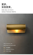 Post-Modern Designer Wall Lamp Minimalist Creative Living Room Hong Kong Style Light Luxury Copper Bedroom Decorative Wall Light