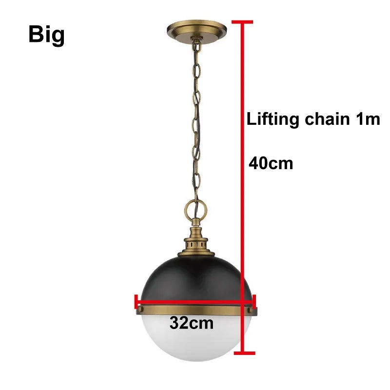 Retro Restaurant Dining Table Single Head Iron Pot Lid Lampshade Industrial Style Store Art Deco LED Round Chandelier